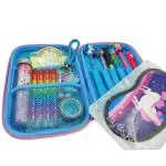 Samvardhan (Pack of 17 Unicorn Pouch/Unicorn Pencil/Unicorn Water Pen/Unicorn 10 in 1 Pen/moti Pencil/Paper soap and Unicorn Key Chain