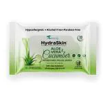 HomeAid HydraSkin Face Neck Wipes AloeVera & Cucumber Scent wipes for Men & Women 10 Wipes Pack of 1