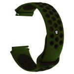 LIDDU Silicone Smart Watch Strap for Fire Boltt Almighty, SE, Ninja Call 2 , Ring 2 and Rage (Green and Black)