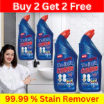 BLISS & BLUSH Toilet Cleaner blue 2Liter with Natural Citric Acid| Limescale Remover| Removes 99.9% germs| Provides Long Lasting Freshness| Bleach Free