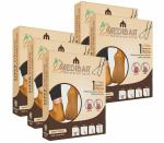 MEDIBAR Anti Heel Full Length Waterproof Rubber Socks Moisturizing Silicon Heel Peny Socks Pain Relief Foot Care Protector For Men & Women - (Size-Medium)(7-8-9) Brown Pack of 5