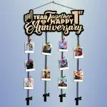 Expleasia 1st Anniversary Hanging Photo Frame |collage Photo Frame| Wall Decor Hanging Photo Frame | Gift items