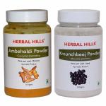 Herbal Hills Ambehaldi Powder and Krounchbeej Powder 100 gms each