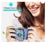 Tech Gear Heatsink Fast Cooling Phone .Phone Radiator, Rechargeable Portable Fan Cell Phone Rechargeable Fan (Silver ,black)
