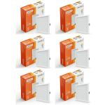 Kolors 9W 3 in 1 Colour Changing LED Panel Light, Square | Recessed Led panel lights for false ceiling | Switch between: Cool white, Warm white, Natural white, Pack of 6 pcs