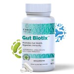 Curae Health Gut Biotix - 14 Probiotics 20 Billion, Prebiotics For Gut Health - 60 Vegan Capsules