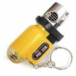 Exclusive Cylindrical Design Jet Flame Keychain Windproof Cigarette Pocket Lighter