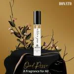 DONATO OUD ROSSO Eau de Parfum Perfume for Men & Women, 10 ml | Premium Luxury Perfume | Long lasting Fragrance | Geranium, Saffron, Amber | Unisex Oud Perfume EDP