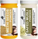 Park Daniel Pure And Natural Methi Powder And Safed Musli Powder, 100 G Each (Combo Of 2) |Hair Care|Dandruff Control hair Powder|Healthy Strong Hair Mask