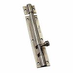 AKS Stainless Steel Section Round Tower Bolt Size 12 Inch Rod Thickness 10 MM Finish Brass Antique Pack of 4 Piece