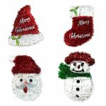 AMFIN (Pack of 4) Santa Hanging , Christmas Decoration Cap , Merry Christmas Cap , Christmas Ornaments , Christmas Tree Hanging Ornaments , Ornaments for Decoration