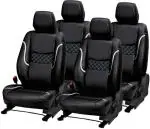 AUTO-SAFE Black PU Leather Car Seat Cover for Hyundai Eon