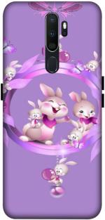 ANGELSKY Oppo A5 2020 Multicolor Plastic Cute Cartoon, Wallpaper Printed Waterproof Back Cover