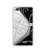 Casotec Black And White DesignPrinted Silicon Soft TPU Back Case Cover for Lava V2s
