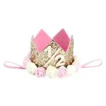 Party Propz Half Birthday Crown Headband For Baby Girls