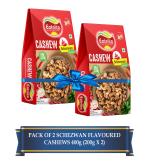 Eatriite Roasted Schezwan Flavored Cashews 400g (200gx2)