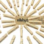 VibhutiCrafts 1.5 inch Wood Pegs (Natural, Pack of 20)- Ideal for DIY Activities, Party Decorations, Hobby Crafts, Scrapbooking and Moreen Pegs