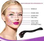 MADNIKA 2Pcs 1.5mm Derma Rollers for Hair Beard Regrowth Home Use Skin Care Stimulate Beard Facial Needle Roller and Beauty Massage Tools 540 Titanium Micro Needling Roller for Men and Women (1.5mm - 2Pack)