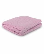 Kassy Pop Baby Muslin Cotton Bath Towel Baby Blanket/ Swaddler, 105 X 105 cm - Pink