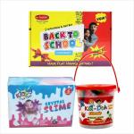 Rabbit Stationery Starter Kit, Kiddy Slime, Dough Classic Bucket Combo