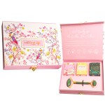 Natural Vibes Glow Getter Gift Set with Jade Face Roller, Vitamin C Serum, Nirvana Flower Oil and Gold Beauty Elixir Oil