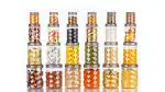 Plastic Storage Jar and Container, Set of 24