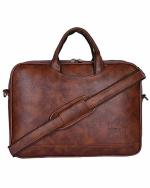 Hard Craft Rust Leather Messenger Bag 15.6 inch