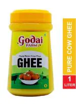 Godai Farms 1 Litre Desi Cow Ghee|100% Pure Cow Ghee| Pure Ghee (Pack of 1)