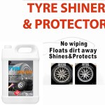 PISHARNATH tyre polish 5Liter Long Lasting Tyre Gloss & Dirt Repellent Formulation | Prevents Fading and Cracks | Non-Greasy and Pleasant Fragrance