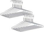 ROCKFIELD Quality Hangers 30 Heavy Duty Metal Suit Hanger Coat Hangers with Polished Chrome (Suit Coat Hanger - 30 Pack)