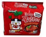 SAMYANG Tomato Pasta Hot Chiken Flavor Ramen Stir-Fired Noodle, 140 Gram (Pack of 5)