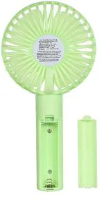 Psight Plastic Portable Rechargeable Led Light Fan Mini Desk Usb Charging Air Cooler 3 Mode Green Handy Fan231231 - Green