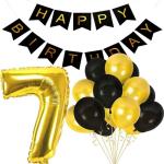 FANEX Latex Happy Birthday Banner and Balloons
