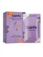 Sanfe Natural Intimate Wipes, 3 in 1 - No Odour, No Itching, No Irritation - Lavender & Chamomile (10 Piece)