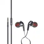 iBall Earwear Gem Wired Earphone with Mic (Metalic Black)