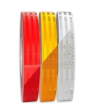 CREWBOLT Multicolor Reflective Tape|| Reflector Warning Tape || Nighttime Safety for Bikes, Scooters, Cars (1 Inches) (9 Meter Red,White,Yellow)