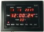 Ajanta Black Digital Standard Wall Clock with Glass (40 x 30 cm) DC 017