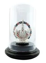 Silverspot Jewel 999 Pure Silver Colorful Shri Tirupati Balaji/Lord venkateshwara Idol/Murti/Statue for Pooja/Car Stand/Gift Item for Ospicious occassions/Car dashboard