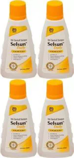 Selsun Daily Anti Dandruff Shampoo Conditions hair (60ml) x Pack of 4