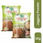 VVD Ayush Jaggery Powder - 500gm Pouch (Pack of 2) | Nattu Sakkarai | Country Brown Sugar