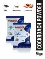 Vrunda Cockroach Powder / 25gm + 25gm / Cockroach / Flies / Mosquito / Ant / Lizard / Insect Kills