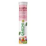 Greeni Glutathione Gluta Glow Helps In Bright & Spotless Skin | Rose Flavour (Pack of 1, 15 Tablets)