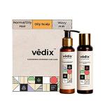 Vedix Ayurvedic Hair Care Combo Pack, Customized Hair Oil for Dandruff and Anti Dandruff Shampoo, for Normal/Oily Hair with Oily Scalp & Wavy or Curly Hair - 200 ml