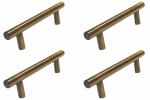 Atlantic Stainless Steel Drawer Cabinet 8 Inch H Handle, Hole to Hole - 160MM, Antique Finish, Pack of 4 Pcs