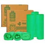 Arth Premium Compostable Garbage Bag-Pack of 2|Eco-Friendly & Leak-Resistant |For Use in Home,Kitchen,Bathroom,Pet Waste,Office |19 X 21 Inches -Medium | 90 Bags - Green