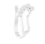 VAMA Women Gold plated Silver Kundan Nathiya