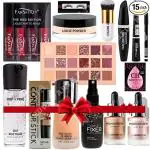 CLASSY HUDA Festive Party Makeup Kit Have Complete Makeup Box for Women (Fair) l with 15 Essential Products l Waterproof l Bridal Makeup l Full Face Makeup |