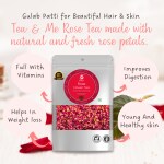 TEA & ME PURE TEAS Natural Rose Flower Tea, Rose Petals, Gulab Patti for Beautiful Hair & Skin