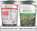 Hanman Nutritions Raw Watermelon Seeds for eating, High in Protein With Green Coffee Beans
