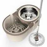 Rich mart Spin Mop with Bucket & Dual Mop Heads Floor Cleaning Tools - Best Floor Mop Easy to Use - for Professional Home, Kitchen, Office(L-21.5,W-12.2,H-8.5 inch)